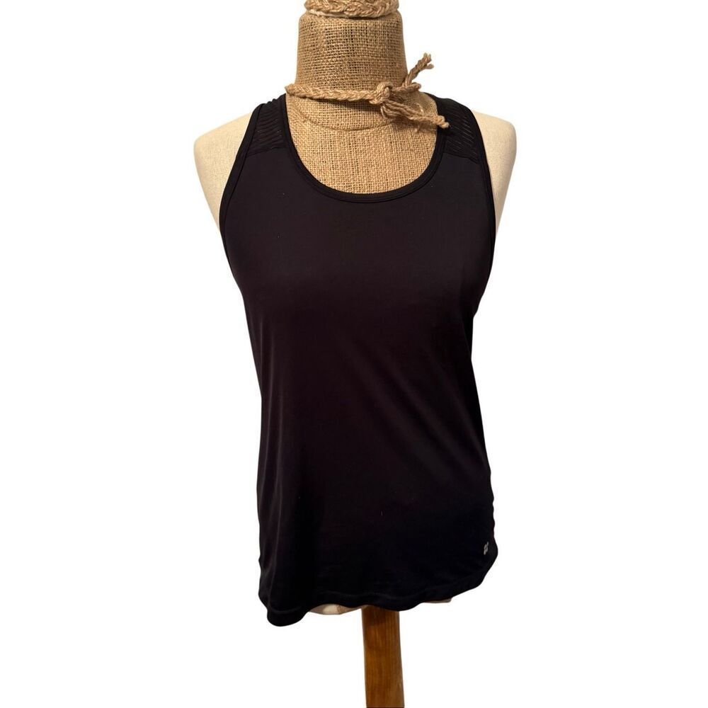 Sweaty Betty women’s racerback tank top sz XS black - thin sheer stripe back